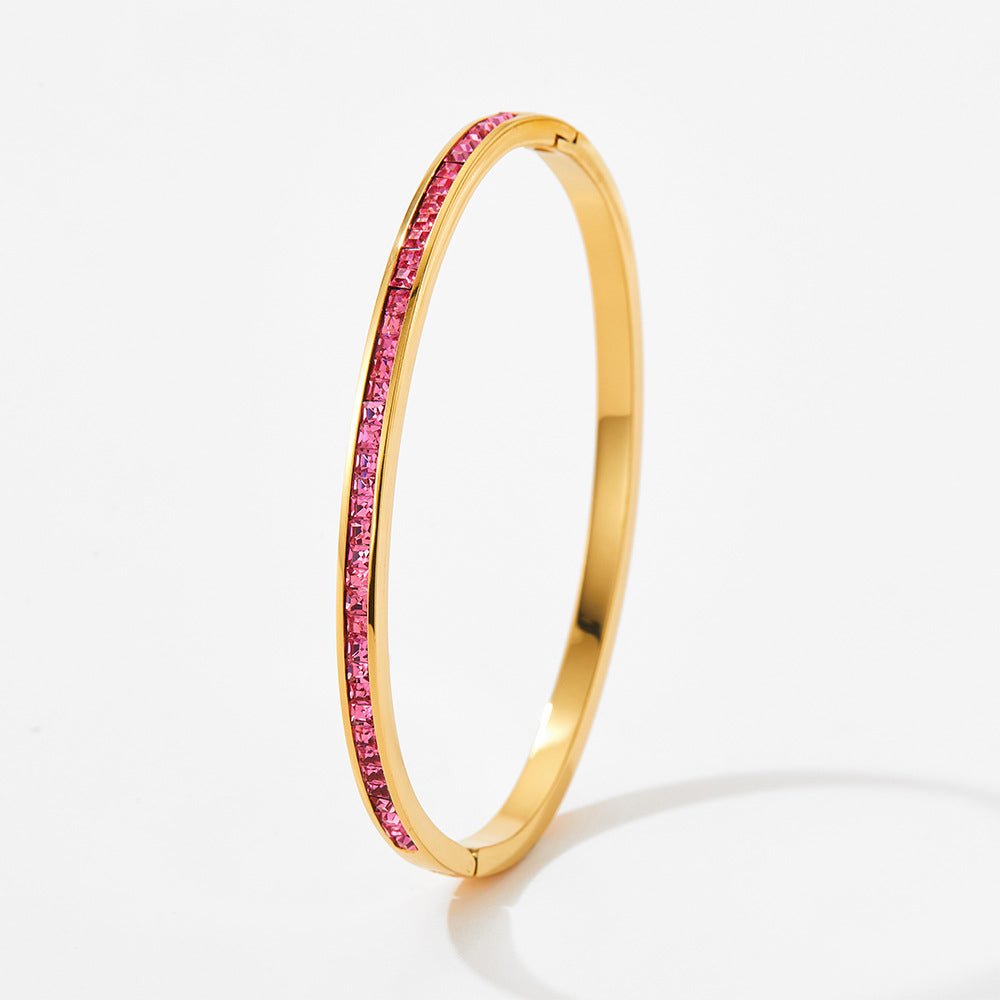 18K gold dazzling diamond design bracelet - JuVons