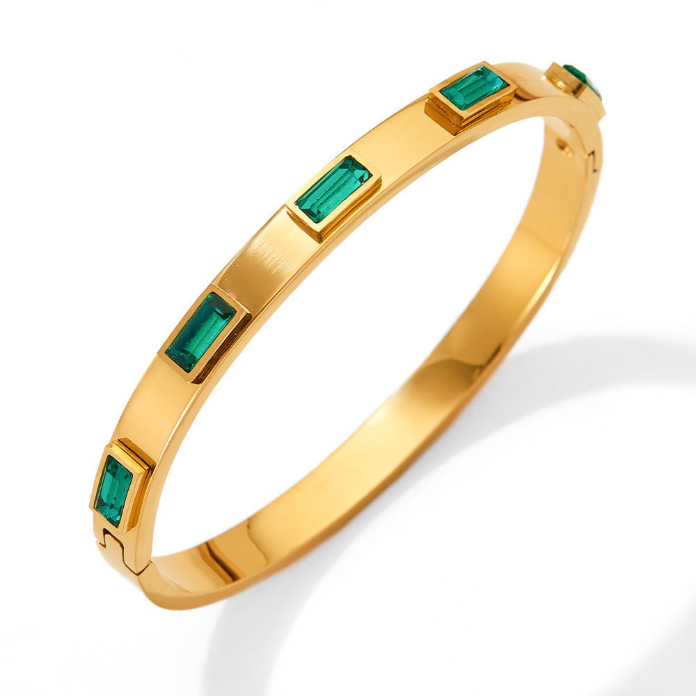 18K gold exquisite diamond design luxury style bracelet - JuVons