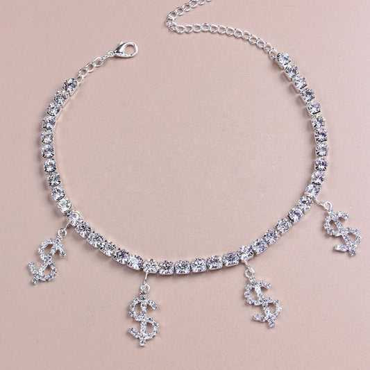 Dollar Sign Creative Pendant Anklet - JuVons