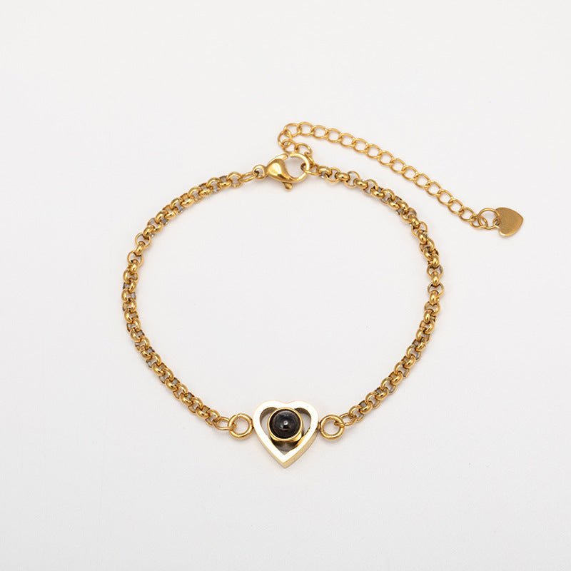 Fashionable and simple love projection bracelet - JuVons