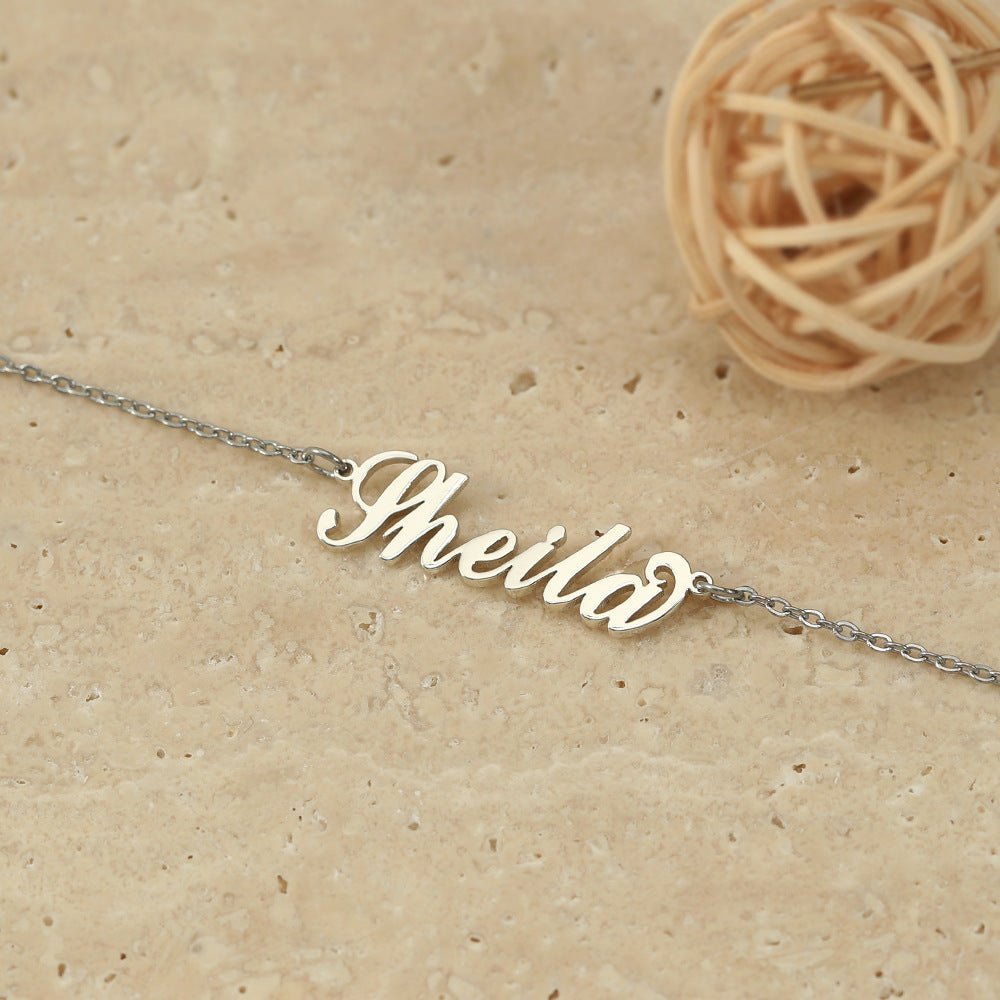 Noble Atmosphere Customizable Name Design Versatile Necklace - JuVons